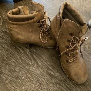 Maurice’s combat boots. Really comfy